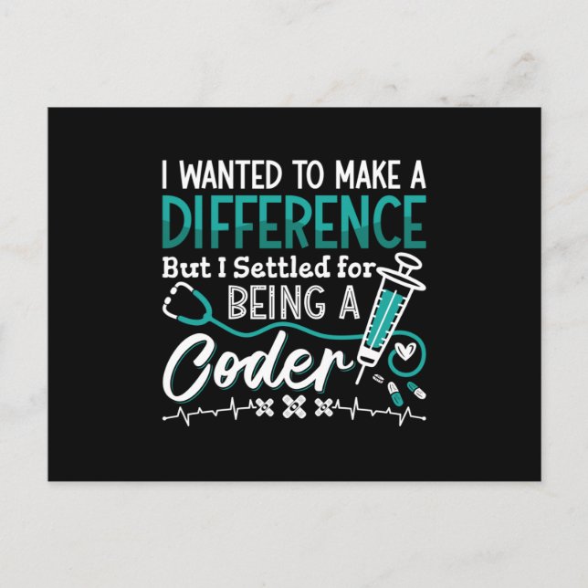 Postal El Codificador Médico Es Un Programador De Codific (Anverso)