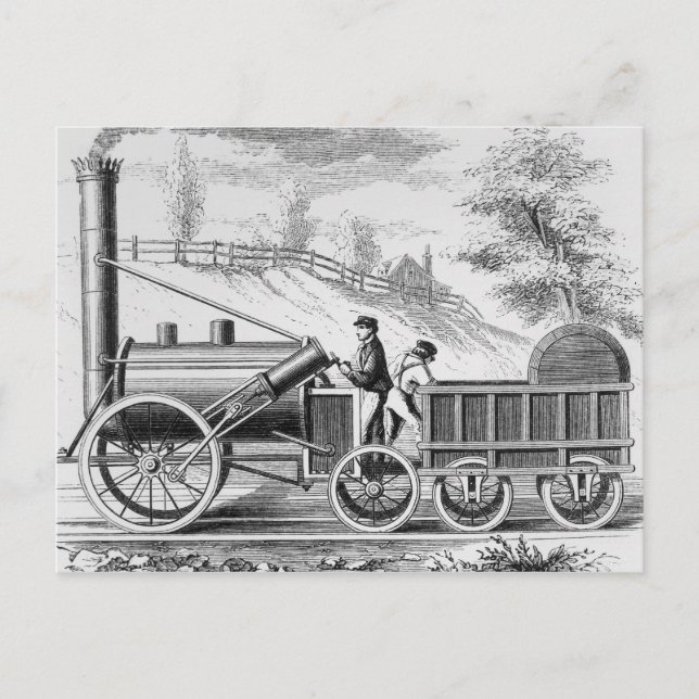 Postal El "cohete" (Anverso)