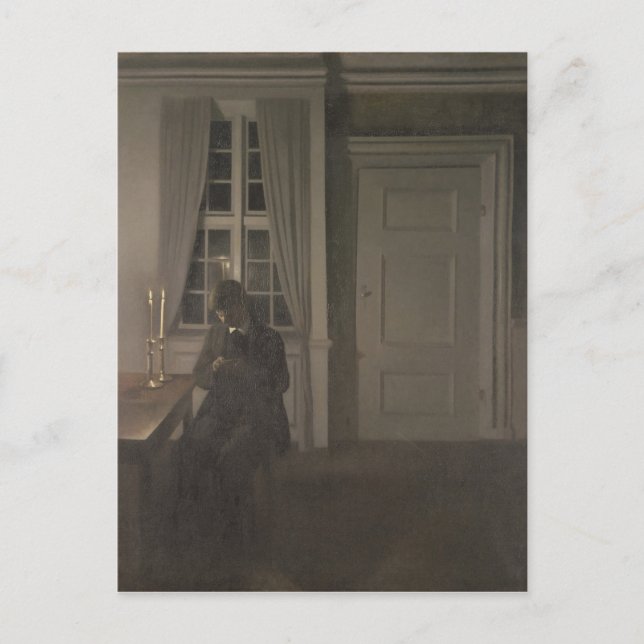 Postal El coleccionista de monedas, 1904 (Anverso)