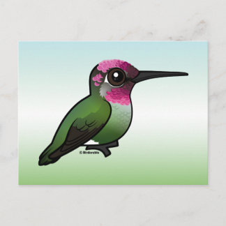 Postal El colibrí de Anna