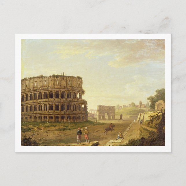 Postal El Coliseo, 1776 (aceite sobre lienzo) (Anverso)
