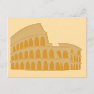 Postal El Coliseo de Italia