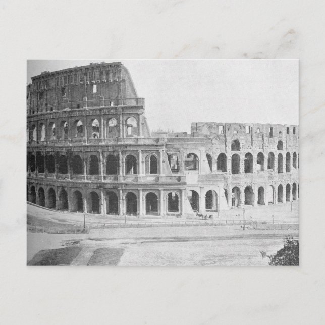 Postal El Coliseo de Roma, aproximadamente 1890 (Anverso)