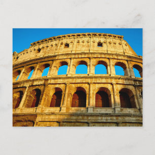 Postal El Coliseo En Roma, Italia