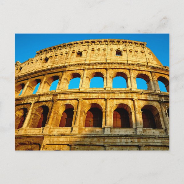 Postal El Coliseo En Roma, Italia (Anverso)