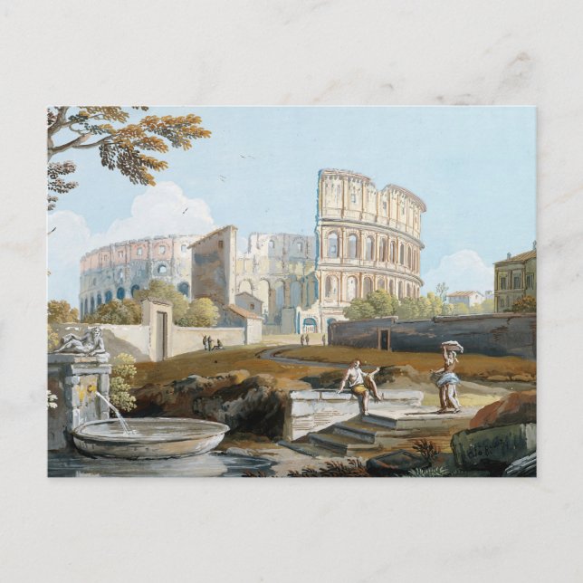 Postal El Coliseo, Roma | Giovanni Battista Busiri (Anverso)
