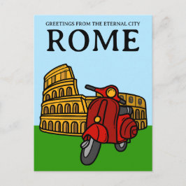 Postal El Coliseo, Roma, Italia