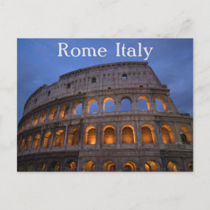 Postal El Coliseo Roma Italia
