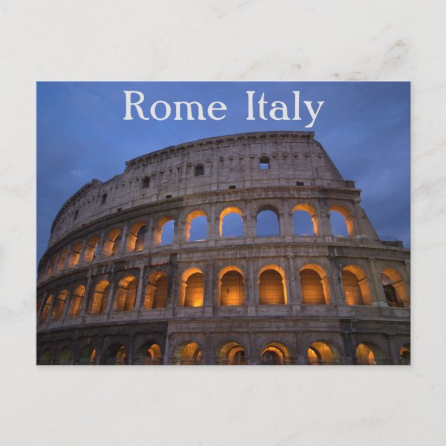 Postal El Coliseo Roma Italia (Anverso)