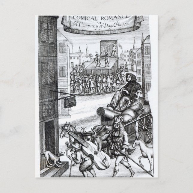 Postal El cómico romance de Paul Scarron (Anverso)