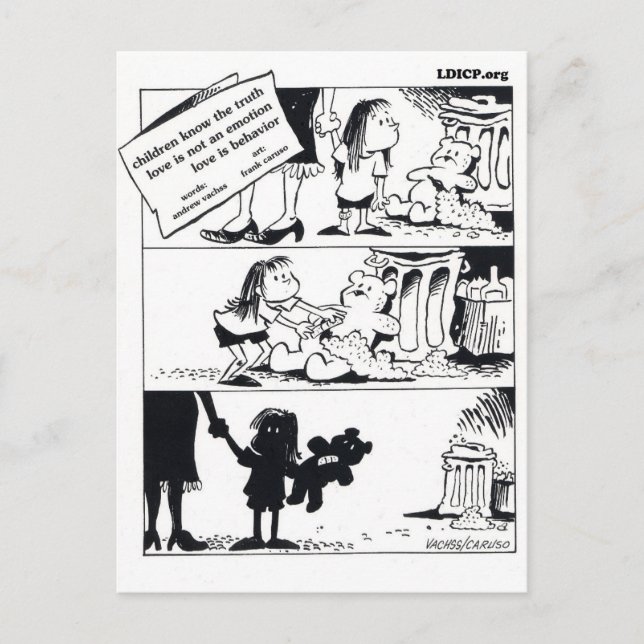 Postal El Comportamiento Es La Postcarta De La Verdad (Anverso)