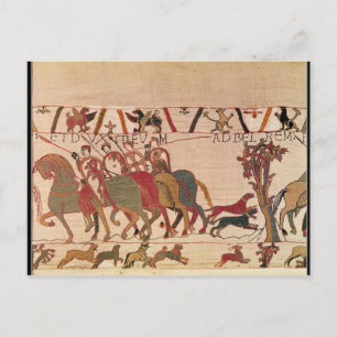 Postal El conde Guy de Ponthieu toma a Harold, su