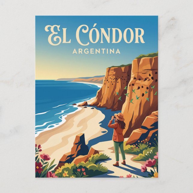 Postal El Cóndor Argentina (Anverso)