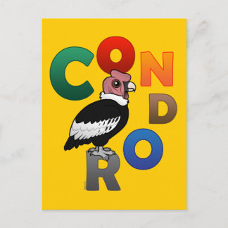 Postal El cóndor colorido