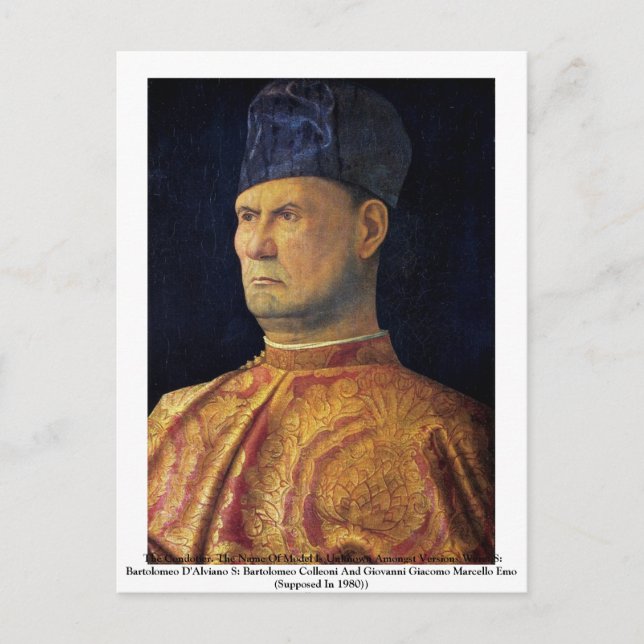 Postal El Condotier. (Anverso)