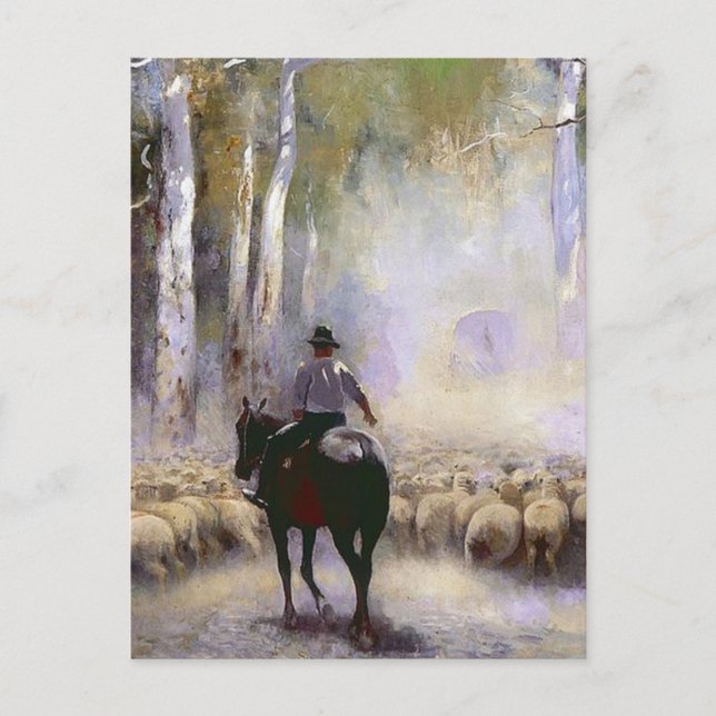 Postal El conductor (Anverso)