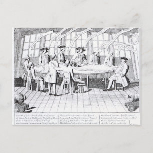 Postal El Consejo de Guerra de 1756