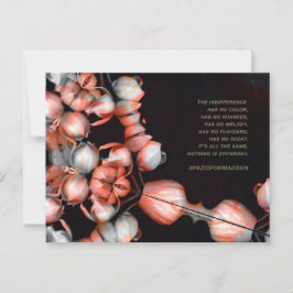 Postal "El corazón blanco en negro por el sol" e indifere