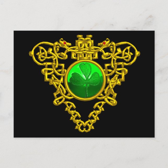 POSTAL EL CORAZÓN CÉLTICO DE SAINT PATRICK (Anverso)