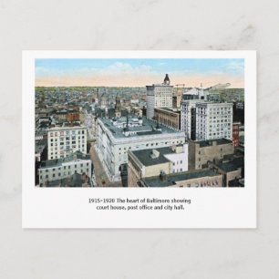 Postal El corazón de Baltimore