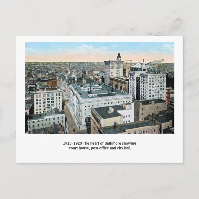 Postal El corazón de Baltimore (Anverso)