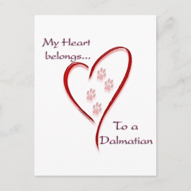 Postal El corazón de Dalmacia pertenece (Anverso)