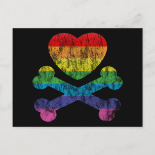 Postal el corazón y los huesos.