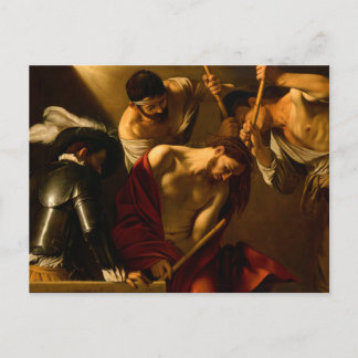 Postal El coronamiento con lanzas de Caravaggio (1602-160