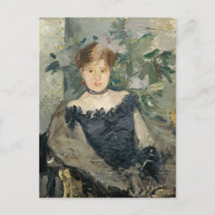 Postal El Corsage Negro   Berthe Morisot