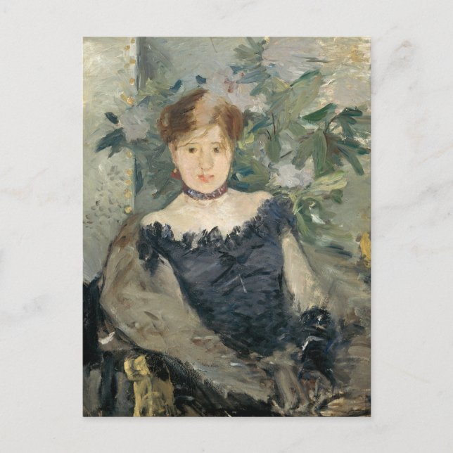 Postal El Corsage Negro | Berthe Morisot (Anverso)