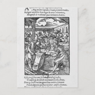 Postal El cortador de piedra