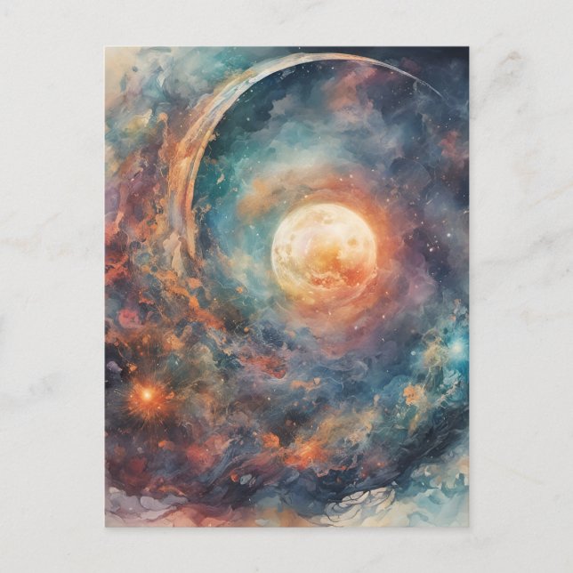 Postal El Cosmos (Anverso)