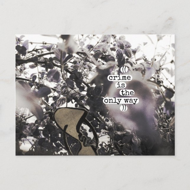 Postal el crimen es la única manera (Anverso)