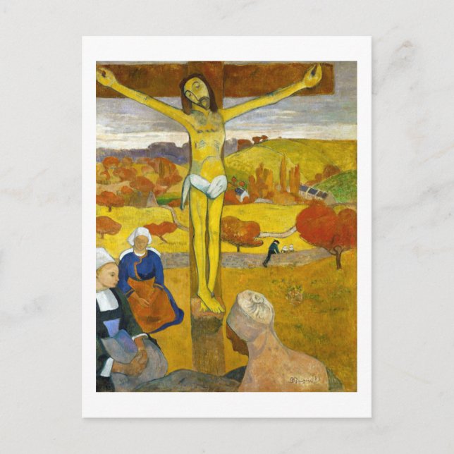 Postal El Cristo Amarillo, Gauguin (Anverso)