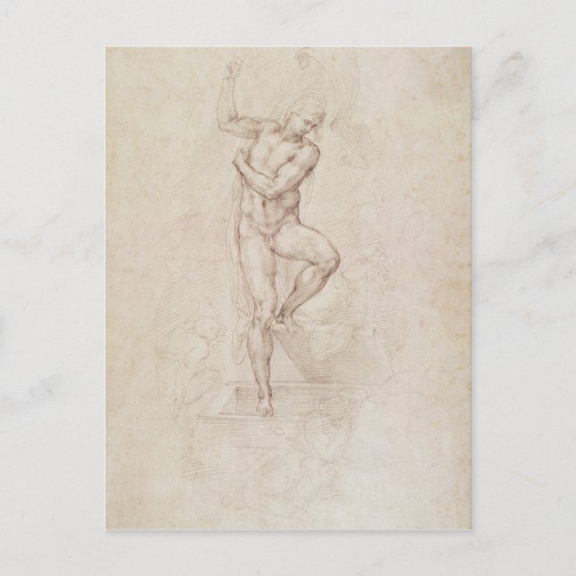 Postal El Cristo en ascenso (Anverso)