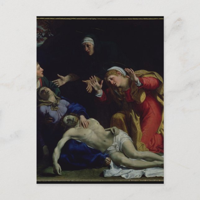 Postal El Cristo muerto de duelo, c.1604 (Anverso)