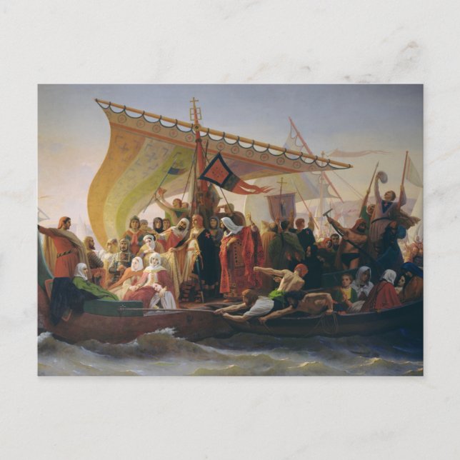 Postal El cruce del Bósforo (Anverso)