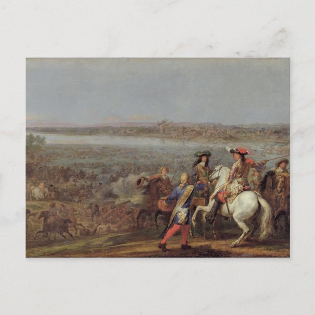 Postal El cruce del Rin, 12 de junio de 1672 (Anverso)