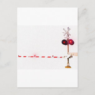 Postal El cruce ferroviario