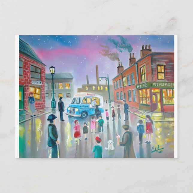 Postal El cuadro de la camioneta helada (Anverso)