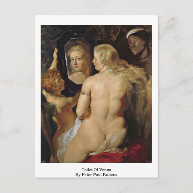 Postal El Cuarto De Baño De Venus De Peter Paul Rubens (Anverso)