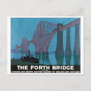 Postal El cuarto Poster de Viajes Vintage Bridge
