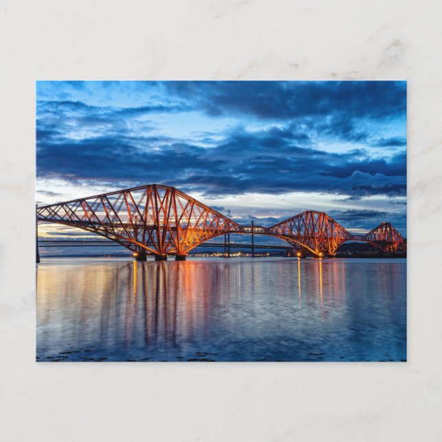 Postal El cuarto puente, Escocia (Anverso)