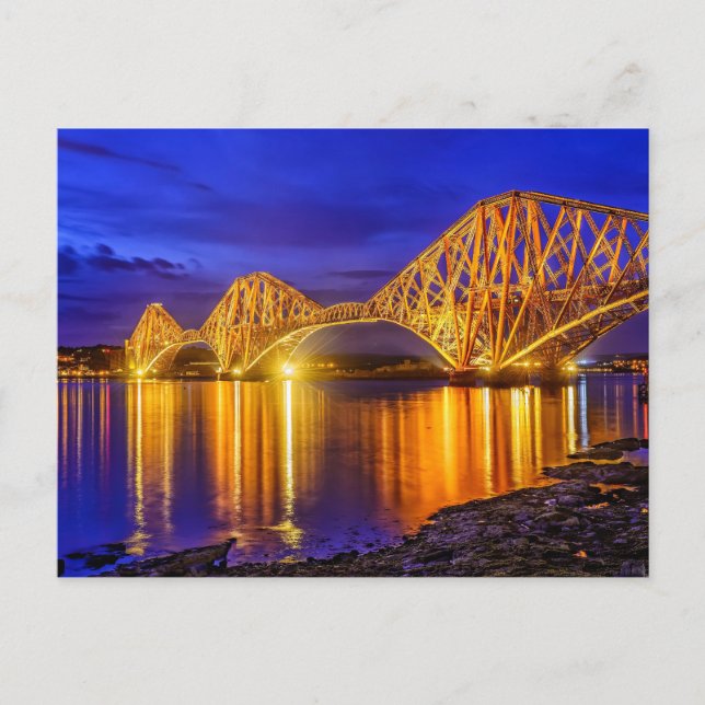 Postal El cuarto puente, Escocia (Anverso)