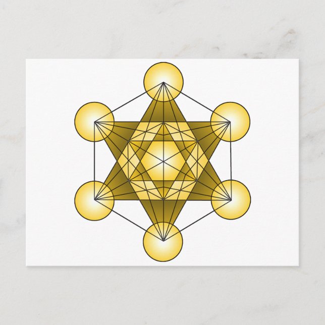 Postal El cubo de Metatron (Anverso)
