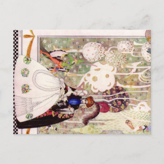 Postal El cuento de hadas azules de Kay Nielsen