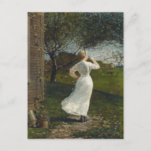 Postal El Cuerno de la Cena por Winslow Homer