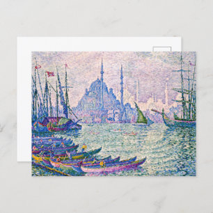 Postal El Cuerno de Oro, los minaretes   Paul Signac  