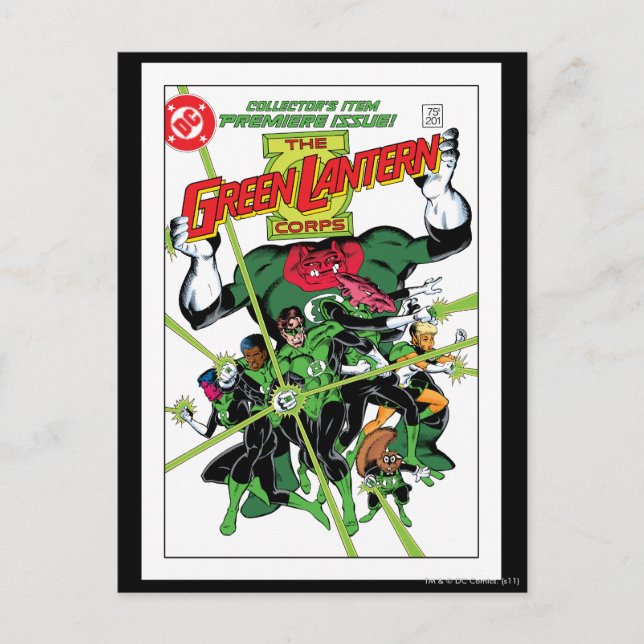 Postal El Cuerpo de Linternas Verdes (Anverso)