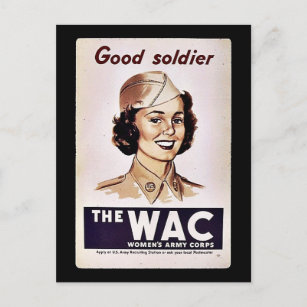 Postal El Cuerpo del Ejército de Mujeres de la Wac